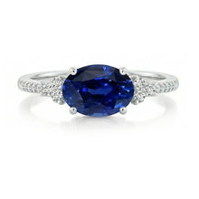Afbeelding in Gallery-weergave laden, echte round diamant 4karaat ring zijaanzicht