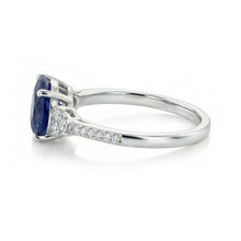 Afbeelding in Gallery-weergave laden, echte round diamant 4karaat ring close-up detail