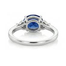 Afbeelding in Gallery-weergave laden, echte round diamant 4karaat ring profielweergave