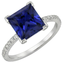 Afbeelding in Gallery-weergave laden, Natuurlijke Saffier Ring 5.50ct - Witgoud 14K