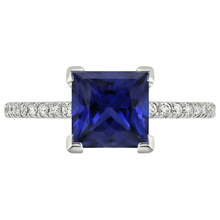 Afbeelding in Gallery-weergave laden, Natuurlijke Saffier Ring 5.50ct - Witgoud 14K