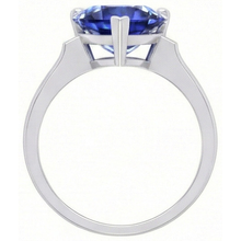 Afbeelding in Gallery-weergave laden, echte heart saffier 2karaat ring profielweergave