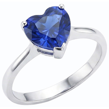 Afbeelding in Gallery-weergave laden, echte heart diamant 2.50karaat ring zijaanzicht