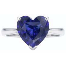 Afbeelding in Gallery-weergave laden, echte heart diamant 2.50karaat ring profielweergave