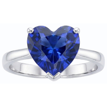 Afbeelding in Gallery-weergave laden, echte heart diamant 2.50karaat ring op wit