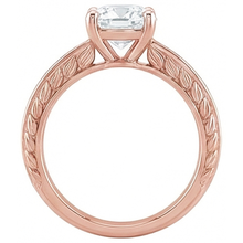 Afbeelding in Gallery-weergave laden, Gouden Solitaire Oud Geslepen Kussen Uit de Aarde Gewonnen Diamanten Ring 3.75 Karaat Sieraden