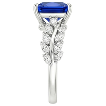 Afbeelding in Gallery-weergave laden, echte princess saffier 4karaat ring profielweergave