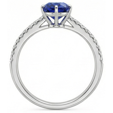 Afbeelding in Gallery-weergave laden, echte round diamant 5karaat ring op wit