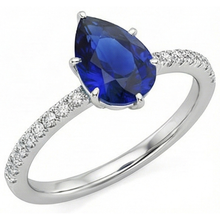 Afbeelding in Gallery-weergave laden, echte round diamant 5karaat ring zijaanzicht