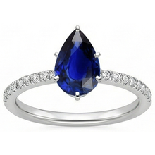 Afbeelding in Gallery-weergave laden, echte round diamant 5karaat ring close-up detail