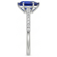 Afbeelding in Gallery-weergave laden, echte round diamant 5karaat ring profielweergave