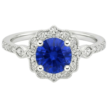 Afbeelding in Gallery-weergave laden, echte round diamant 3karaat ring close-up detail