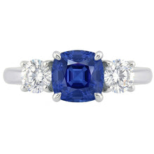 Afbeelding in Gallery-weergave laden, echte round diamant 1.25karaat ring close-up detail