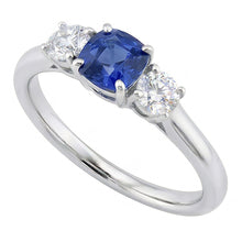 Afbeelding in Gallery-weergave laden, echte round diamant 1.25karaat ring profielweergave