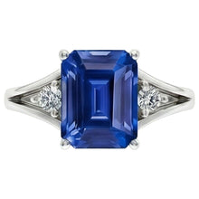 Afbeelding in Gallery-weergave laden, echte round diamant 2.50karaat ring zijaanzicht