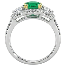 Afbeelding in Gallery-weergave laden, Premium Edelsteen Ring 2,50 karaat – bovenaanzicht