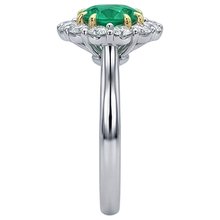 Afbeelding in Gallery-weergave laden, High-end Gekleurde Steen Ring 2,50 karaat – bovenaanzicht