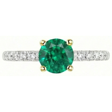 Afbeelding in Gallery-weergave laden, Smaragd Edelsteen Ring – zijaanzicht