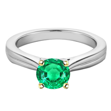 Afbeelding in Gallery-weergave laden, Premium Colombiaanse Smaragd Edelsteen Ring 2 karaat – hoofdaanzicht