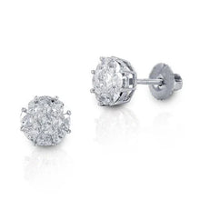 Afbeelding in Gallery-weergave laden, GIA-gecertificeerd Natuurlijke Diamanten Oorbel 3.02ct - Witgoud 14K
