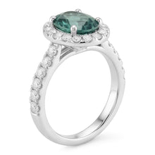 Afbeelding in Gallery-weergave laden, Groene Saffier Cocktail Ring