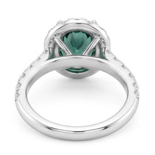 Afbeelding in Gallery-weergave laden, Groene Saffier Cocktail Ring