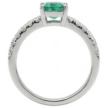 Afbeelding in Gallery-weergave laden, echte round smaragd 2.80karaat ring op wit