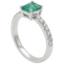 Afbeelding in Gallery-weergave laden, echte round smaragd 2.80karaat ring profielweergave