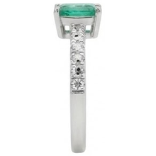 Afbeelding in Gallery-weergave laden, echte round smaragd 2.80karaat ring met diamantaccenten