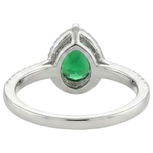 Afbeelding in Gallery-weergave laden, echte round smaragd 5.70karaat ring profielweergave