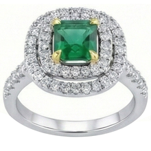 Afbeelding in Gallery-weergave laden, echte round diamant 3.70karaat ring close-up detail