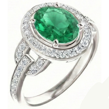 Afbeelding in Gallery-weergave laden, echte round diamant 4.85karaat ring close-up detail