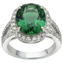 Afbeelding in Gallery-weergave laden, Groente Smaragdgroene Cocktail Ring