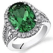 Afbeelding in Gallery-weergave laden, Groente Smaragdgroene Cocktail Ring