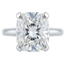 Afbeelding in Gallery-weergave laden, Grote Kussenslijpsel Natuurlijke uit de aarde gewonnen Diamant 3 Karaat Solitaire Ring