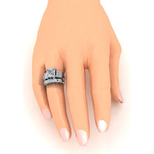 Afbeelding in Gallery-weergave laden, Grote diamanten ring 4,50 ct. Diamanten drie stenen gouden verlovingsring