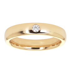 Afbeelding in Gallery-weergave laden, Gypsy Echt Diamanten Band 0,25 Karaat Geelgouden 14K Herenring