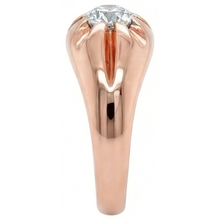 Afbeelding in Gallery-weergave laden, Gypsy Rose Gold Solitaire Ronde Old Mine Cut Echt Diamond Ring 1 Karaat