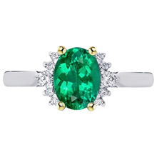 Afbeelding in Gallery-weergave laden, Smaragd Edelsteen Ring – profielaanzicht