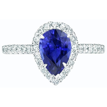 Afbeelding in Gallery-weergave laden, echte round diamant 4karaat ring bovenaanzicht