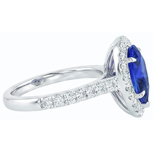 Afbeelding in Gallery-weergave laden, echte round diamant 4karaat ring profielweergave