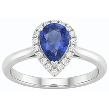 Afbeelding in Gallery-weergave laden, echte round saffier 2.50karaat ring profielweergave