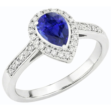 Afbeelding in Gallery-weergave laden, echte round saffier 3.50karaat ring close-up detail