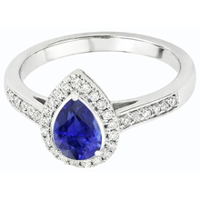 Afbeelding in Gallery-weergave laden, echte round saffier 3.50karaat ring profielweergave