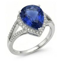 Afbeelding in Gallery-weergave laden, echte round diamant 3.50karaat ring vooraanzicht