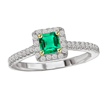 Afbeelding in Gallery-weergave laden, Fijne Smaragd Edelsteen Ring – hoofdaanzicht