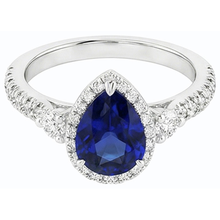 Afbeelding in Gallery-weergave laden, echte round diamant 5karaat ring bovenaanzicht