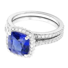 Afbeelding in Gallery-weergave laden, echte round diamant 4.50karaat ring bovenaanzicht