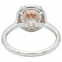 Afbeelding in Gallery-weergave laden, echte round morganiet 13.75karaat ring op wit