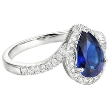 Afbeelding in Gallery-weergave laden, echte round diamant 4karaat ring op wit